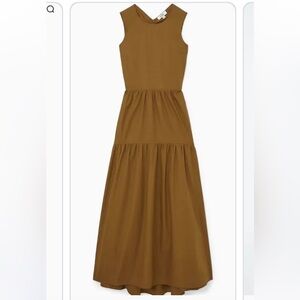 New COS open-back tiered midi dress